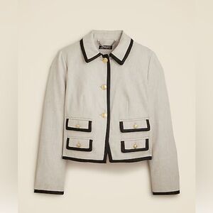 J.Crew Lucie lady jacket in stretch linen blend CI486